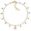 Bracciale Donna Amen In Argento 925 Con Zirconi E Ciondolo A Quadrifoglio