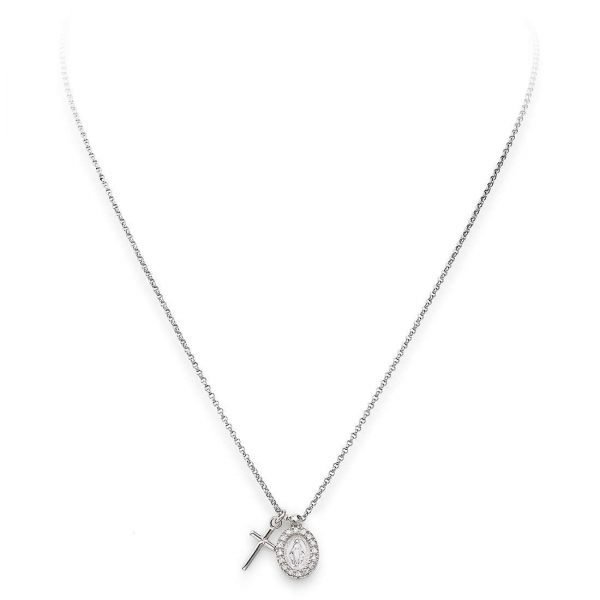 Collana Donna Gioielli Amen Prega, Ama 2 Verre Gioielli - l'istituzione del gioiello