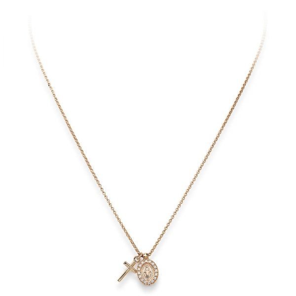 Collana Donna Gioielli Amen Prega, Ama 3 Verre Gioielli - l'istituzione del gioiello