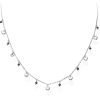 Collana Donna Amen In Argento 925 Cuori E Cristalli Neri