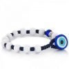 Bracciale Uomo Gioielli Gerba Cuba 08 Con Filo Macramè Blu E Componenti In Vetro Di Murano Bianche 2 - Verre Gioielli Bracciale Uomo Gioielli Gerba Cuba 08 Con Filo Macramè Blu E Componenti In Vetro Di Murano Bianche