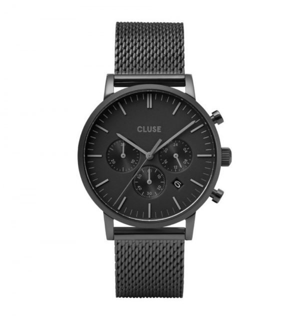 Orologio Cronografo Uomo Cluse Aravis Black 1 Verre Gioielli - l'istituzione del gioiello