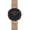 Orologio Daniel Wellington Unisex Petite Melrose In Acciaio Rosato 2 - Verre Gioielli Orologio Daniel Wellington Unisex Petite Melrose In Acciaio Rosato