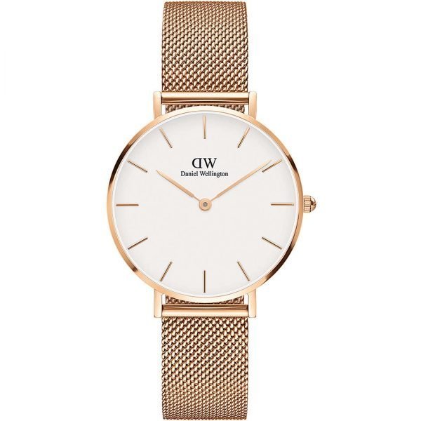Orologio Daniel Wellington Donna Petite Melrose In Acciaio Rosato 3 - Verre Gioielli Orologio Daniel Wellington Donna Petite Melrose In Acciaio Rosato