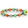 Bracciale Uomo Gioielli Gerba Maiorca 24 Con Filo Macramè Verde E Componenti In Vetro Di Murano Multicolor 1 - Verre Gioielli Bracciale Uomo Gioielli Gerba Maiorca 24 Con Filo Macramè Verde E Componenti In Vetro Di Murano Multicolor