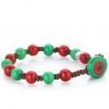 Bracciale Uomo Gioielli Gerba Malindi 02 Con Filo Macramè Marrone E Componenti In Vetro Di Murano Rossi E Verdi 1 - Verre Gioielli Bracciale Uomo Gioielli Gerba Malindi 02 Con Filo Macramè Marrone E Componenti In Vetro Di Murano Rossi E Verdi