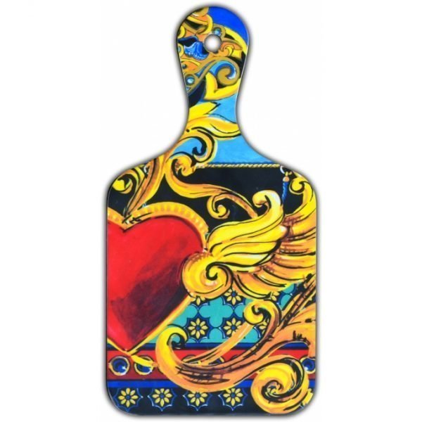 Taglere Piccolo Baci Milano Baroque&Rock Le Gioie 3 - Verre Gioielli Tagliere Ottaviani