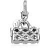 Charm Donna Borsetta Gioielli Rosato My Bag Argento 2 Verre Gioielli - l'istituzione del gioiello
