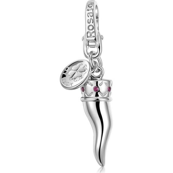 Charm Donna Cornetto Gioielli Rosato My Luck Argento 3 - Verre Gioielli Charm Donna Cornetto Gioielli Rosato My Luck Argento 3 Verre Gioielli - l'istituzione del gioiello