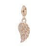 Charm Donna Ala-Libertà Rosato Storie Argento Rosè 2 Verre Gioielli - l'istituzione del gioiello
