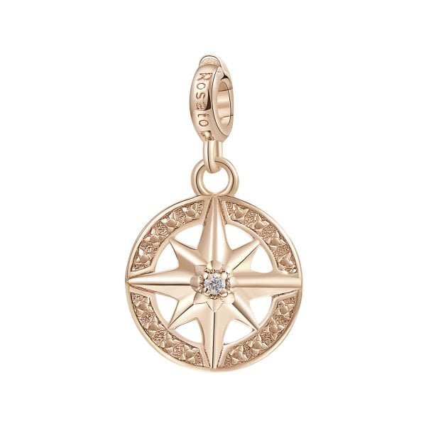 Charm Donna Rosa Dei Venti-Orientamento Rosato Storie Argento Rosè 3 - Verre Gioielli Charm Donna Rosa Dei Venti-Orientamento Rosato Storie Argento Rosè 3 Verre Gioielli - l'istituzione del gioiello