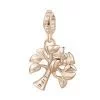 Charm Donna Rosato Storie A Albero Della Vita In Argento 925 E Galvanica Oro Rosa