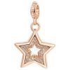 Charm Donna Stella-Desisderio Rosato Storie Argento 2 Verre Gioielli - l'istituzione del gioiello