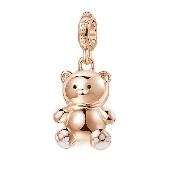 Charm Donna Orsacchiotto-Coccole Rosato Storie Argento Rosè 3 - Verre Gioielli Charm Donna Orsacchiotto-Coccole Rosato Storie Argento Rosè 3 Verre Gioielli - l'istituzione del gioiello