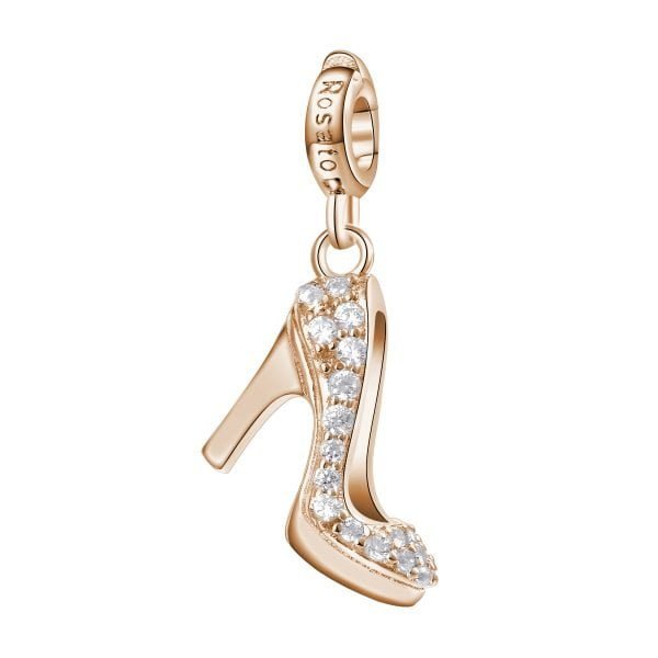 Charm Donna Decolletté-Stile Rosato Storie Argento Rosè 3 Verre Gioielli - l'istituzione del gioiello