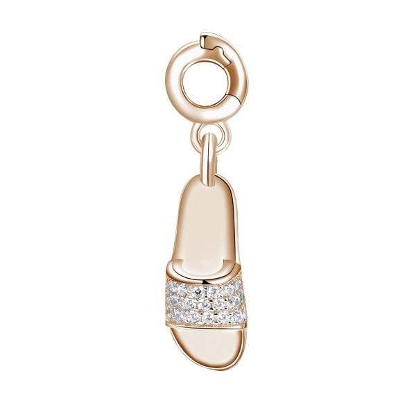 Charm Donna Ciabatta-Tranquillità Rosato Storie Argento Rosè 3 - Verre Gioielli Charm Donna Ciabatta-Tranquillità Rosato Storie Argento Rosè 3 Verre Gioielli - l'istituzione del gioiello