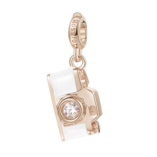 Charm Donna Macchinfotografica-Creatività Rosato Storie Argento Rosè 3 - Verre Gioielli Charm Donna Macchinfotografica-Creatività Rosato Storie Argento Rosè 3 Verre Gioielli - l'istituzione del gioiello
