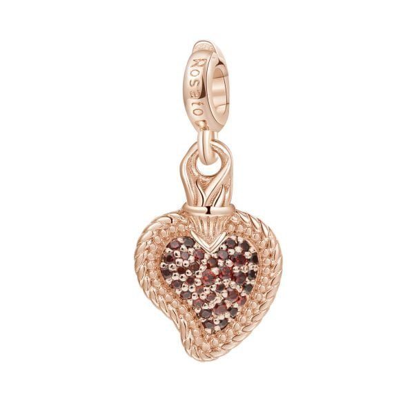 Charm Donna Cuore-Protezione Rosato Storie Argento Rosè 3 - Verre Gioielli Charm Donna Cuore-Protezione Rosato Storie Argento Rosè 3 Verre Gioielli - l'istituzione del gioiello