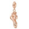 Charm Donna Scarpetta Danza-Sogno Rosato Storie Argento Rosè 1 Verre Gioielli - l'istituzione del gioiello