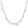 Collana Componibile Donna Rosato In Argento 925 Con Pendenti A Stella E Cubic Zirconia