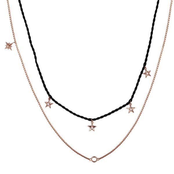Collana Donna Componibile Rosato Storie In Argento Rosè 3 - Verre Gioielli Collana Donna Componibile Rosato Storie In Argento Rosè