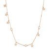Collana Componibile Donna Rosato In Argento 925 Con Galvanica Oro Rosa Pendenti A Stella E Cubic Zirconia