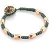 Bracciale Uomo Gioielli Gerba Silver Blade 04 Con Filo Macramè Verde E Componenti In Argento 925 Rosato 1 - Verre Gioielli Bracciale Uomo Gioielli Gerba Silver Blade 04 Con Filo Macramè Verde E Componenti In Argento 925 Rosato
