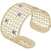 Bracciale Donna A Fascia Boccadamo Jewels In Bronzo Dorato Con Pavè Di Zirconi