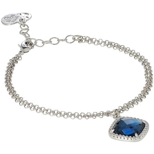 Bracciale Donna Boccadamo Jewels In Bronzo Rodiato Con Cristalli Cabochon 3 - Verre Gioielli Bracciale Donna Boccadamo Jewels In Bronzo Rodiato Con Cristalli Cabochon
