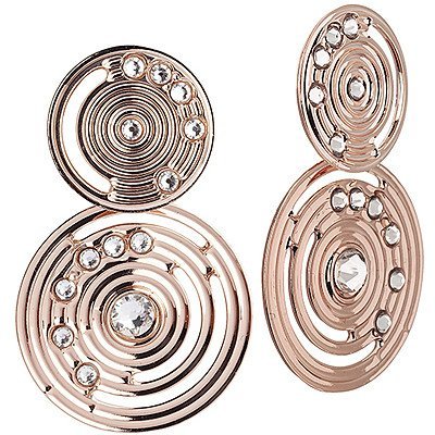 Orecchini Donna Boccadamo Jewels In Bronzo Rosato E Zirconi Rotondi 3 - Verre Gioielli Orecchini Donna Boccadamo Jewels In Bronzo Rosato E Zirconi Rotondi