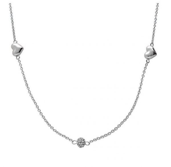 Collana Donna Stroili In Acciaio Rodiato E Charms A Cuore 3 - Verre Gioielli Collana Donna Stroili In Acciaio Rodiato E Charms A Cuore
