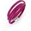 Bracciale Unisex Amen Preghiera Ave O Maria In Pelle Rosa 1 - Verre Gioielli MY-AMIT16-54 verre gioielli
