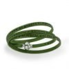 Bracciale Unisex Amen Preghiera Ave O Maria In Pelle Verde 1 - Verre Gioielli MY-AMIT21-54 verre gioielli