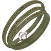 Bracciale Unisex Amen Preghiera Padre Nostro In Pelle Verde 1 - Verre Gioielli MY-PNIT21-57