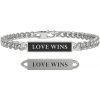 Bracciale Uomo Kidult Love In Acciaio Satinato Con Catena Groumette E Piastra Rettangolare Nera 1 - Verre Gioielli Bracciale Uomo Kidult Love In Acciaio Satinato Con Catena Groumette E Piastra Rettangolare Nera 1 Verre Gioielli - l'istituzione del gioiello