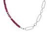 Collana Donna Stroili Hawaii in Ottone Rodiato con Elementi Conchiglia Fucsia e Strass 1 - Verre Gioielli Collana Donna Stroili Hawaii in Ottone Rodiato con Elementi Conchiglia Fucsia e Strass