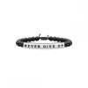Bracciale Uomo Kidult Philosophy Con Perle In Onice E Acciaio Inossidabile 1 - Verre Gioielli verre-gioelli-731210