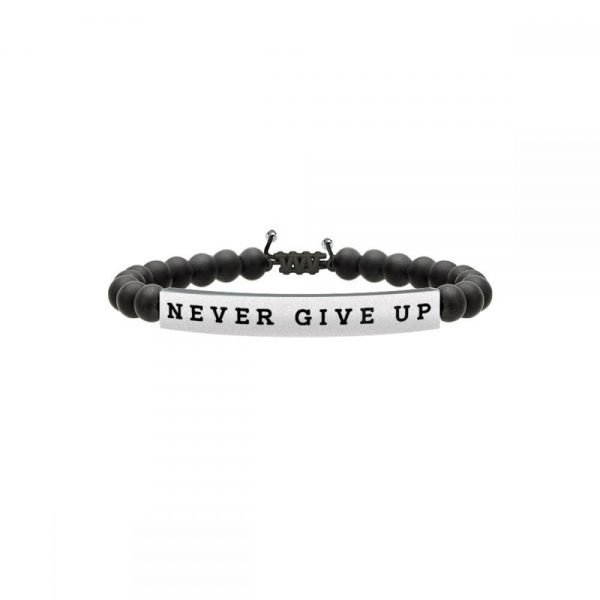 Bracciale Uomo Kidult Philosophy Con Perle In Onice E Acciaio Inossidabile 3 - Verre Gioielli verre-gioelli-731210