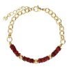 Bracciale Stroili Oro Donna Hawaii In Ottone Dorato e Elementi in Conchiglia Rossa 1 - Verre Gioielli Bracciale Stroili Oro Donna Hawaii In Ottone Dorato e Elementi in Conchiglia Rossa
