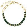 Bracciale Stroili Oro Donna Hawaii In Ottone Dorato e Elementi in Conchiglia Verde e Strass 2 - Verre Gioielli verre-gioielli-159673317