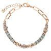 Bracciale Donna Stroili Hawaii In Ottone Rosato con Elementi Conchiglia Grigia e Strass 1 - Verre Gioielli verre-gioielli-159673337463