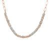 Collana Donna Stroili Hawaii in Ottone Rodiato con Elementi Conchiglia Grigia e Strass