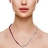 Collana Donna Stroili Hawaii in Ottone Rodiato con Elementi Conchiglia Fucsia e Strass 1 Verre Gioielli - l'istituzione del gioiello