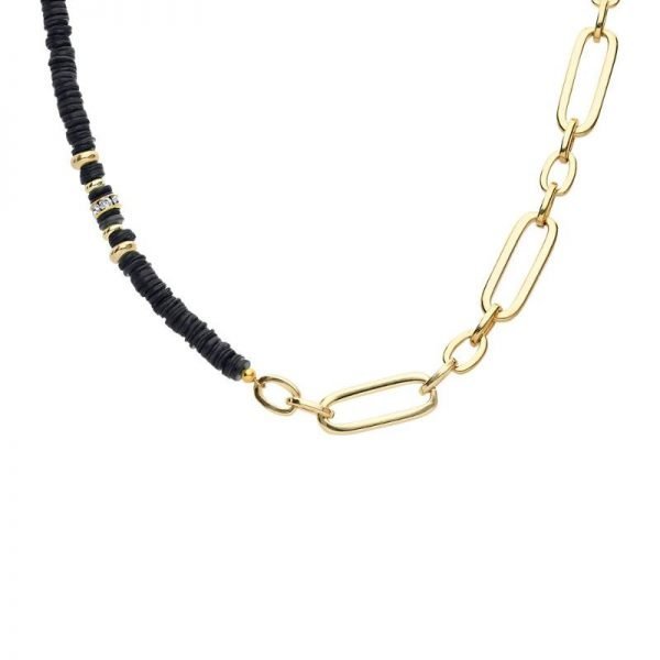 Collana Donna Stroili Hawaii in Ottone Placcato Oro con Elementi Conchiglia Nera e Strass 3 - Verre Gioielli verre-gioielli-1596820001