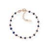 Bracciale Donna Amen In Argento 925 Rosè Con Zirconi Blù 2 - Verre Gioielli Bracciale Donna Amen In Argento 925 Rosè Con Zirconi Blù