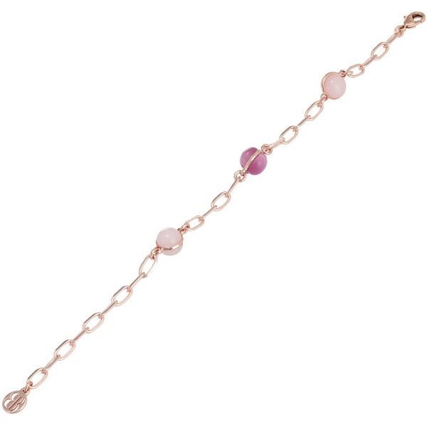 Bracciale Donna Boccadamo Jewels In Bronzo Rosato E Pietre Cabochon