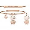 Bracciale Kidult Donna Animal Planet Bangle In Acciaio Rosato E Charms Cane 1 - Verre Gioielli verre-gioielli-bracciale-donna-gioielli-kidult-animal-planet