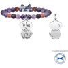 Bracciale Donna Di Kidult Animal Planet Elastico Con Sfere Sfaccettate In Agata Multicolor Blu E Ciondolo Cane 2 - Verre Gioielli verre-gioielli-bracciale-donna-gioielli-kidult-animal-planet-731756