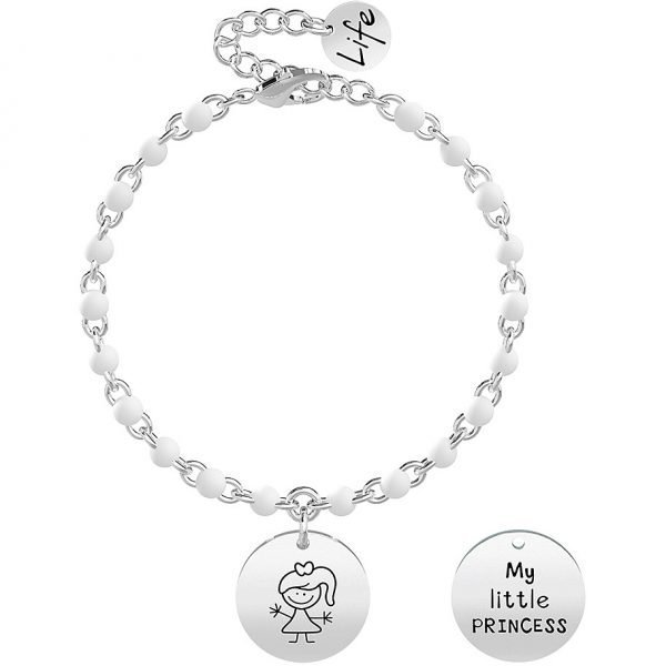 Bracciale Donna Kidult Family In Acciaio Con Ciondolo Tondo E Catena Rolò 3 - Verre Gioielli verre-gioielli-bracciale-donna-gioielli-kidult-family-731845