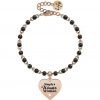 Bracciale Donna Kidult Love In Acciaio Color Oro Rosa Con Ciondolo A Cuore E Catena Rolò E inserimenti Neri 1 - Verre Gioielli verre-gioielli-bracciale-donna-gioielli-kidult-love-73182